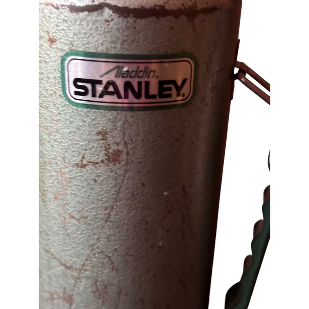 Vintage USA Made Aladdin Stanley Thermos Green 1 Quart A944DH Vacuum Bottle‎ - Picture 3 of 9